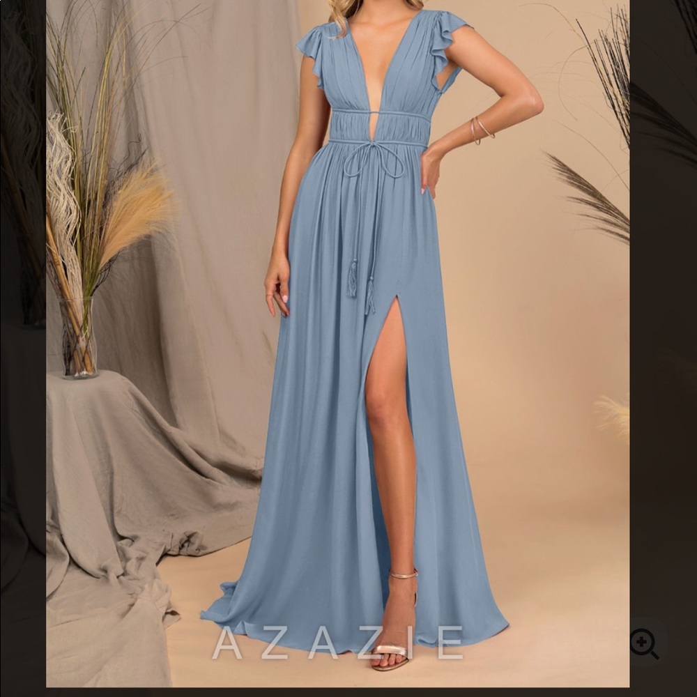 Azazie Santorini Dress | Dusty Blue